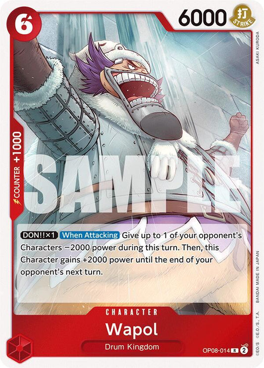 Wapol - OP08-014 - Rare Foil (Inglés Foil NM)