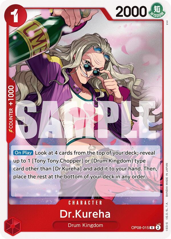 Dr.Kureha - OP08-015 - Rare Foil (Inglés Foil NM)