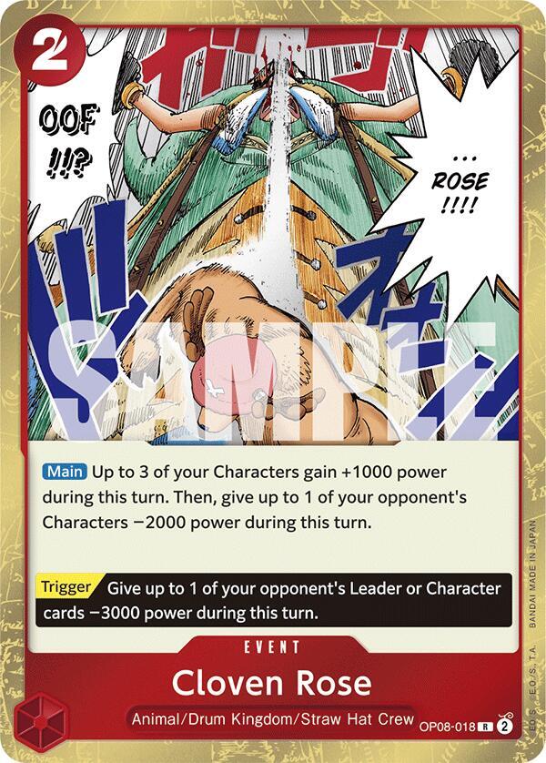 Cloven Rose - OP08-018 - Rare Foil (Inglés Foil NM)
