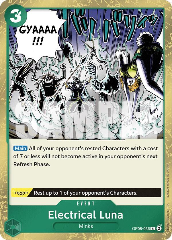 Electrical Luna - OP08-036 - Rare Foil (Inglés Foil NM)