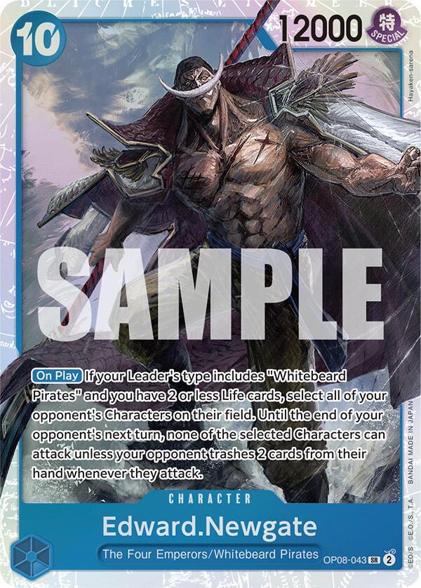 Edward.Newgate - OP08-043 - Super Rare Foil (Inglés Foil NM)