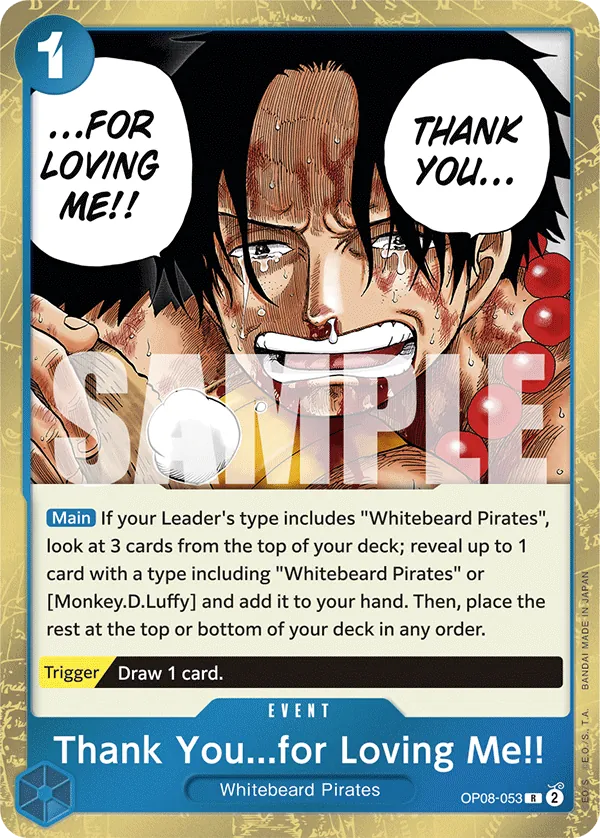 Thank You...for Loving Me!! - OP08-053 - Rare Foil (Inglés Foil NM)
