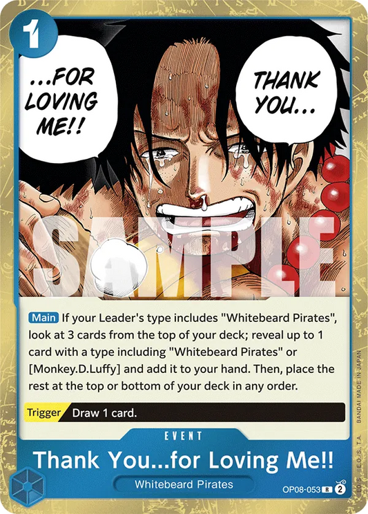 Thank You...for Loving Me!! - OP08-053 - Rare Foil (Inglés Foil NM)