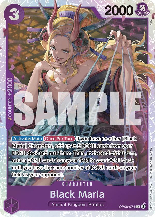 Black Maria - OP08-074 - Super Rare Foil (Inglés Foil NM)
