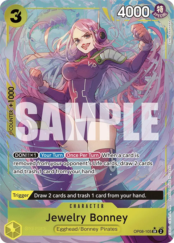 Jewelry Bonney (Parallel) - OP08-105 - Alternate Art Foil (Inglés Foil NM)