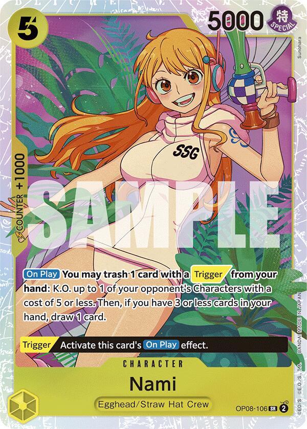 Nami - OP08-106 - Super Rare Foil (Inglés Foil NM)