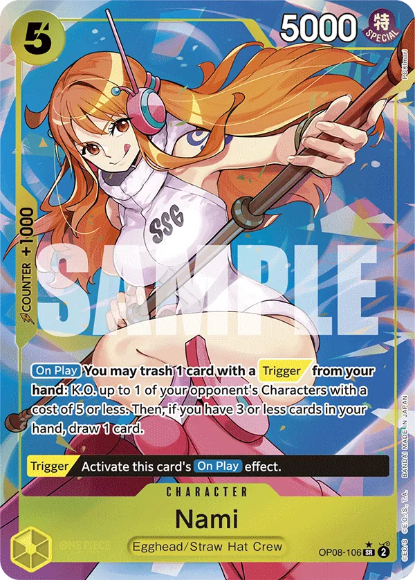 Nami (Parallel) - OP08-106 - Alternate Art Foil (Inglés Foil NM)