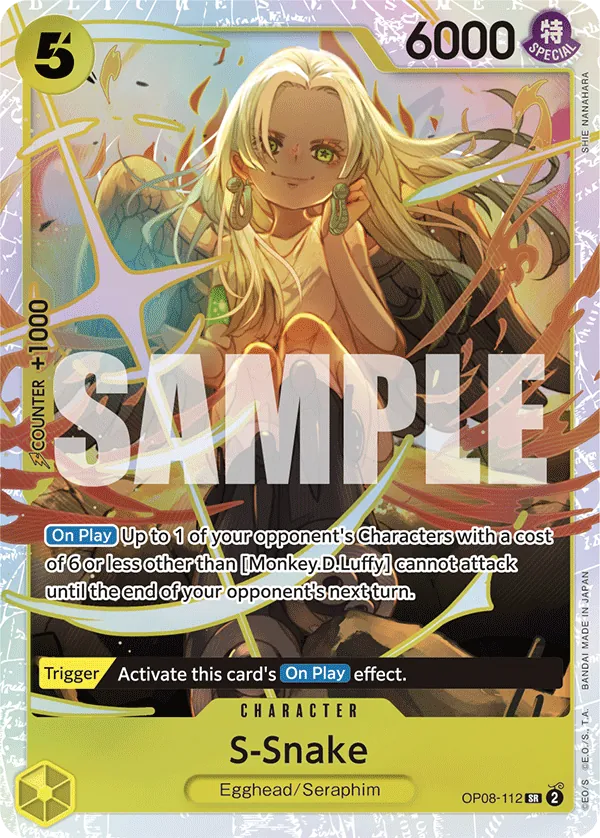 S-Snake - OP08-112 - Super Rare Foil (Inglés Foil NM)