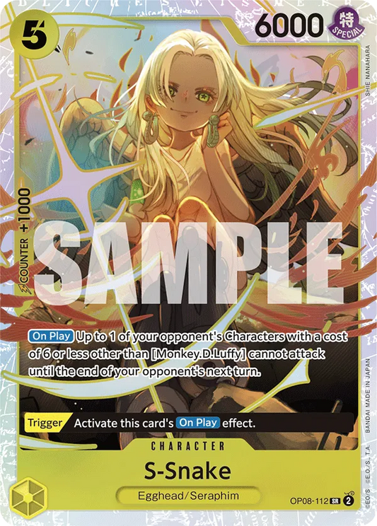 S-Snake - OP08-112 - Super Rare Foil (Inglés Foil NM)