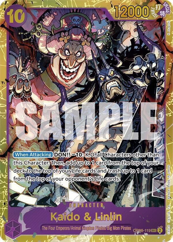 Kaido & Linlin - OP08-119 - Secret Rare Foil (Inglés Foil NM)