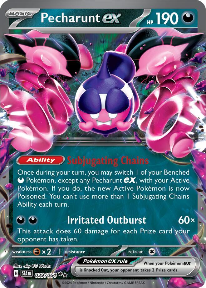 Pecharunt ex - 039/064 - Double Rare (Inglés Foil NM)