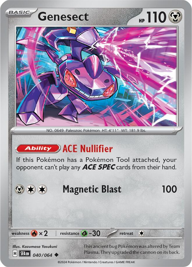 Genesect - 040/064 - Uncommon (Inglés Reverse Holo NM)