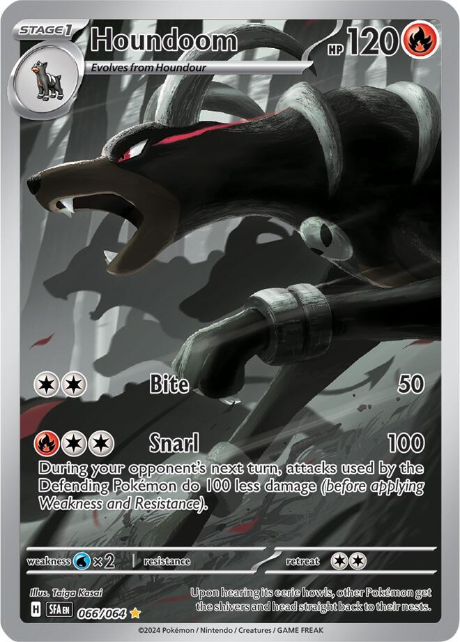 Houndoom - 066/064 - Illustration Rare (Inglés Foil NM)