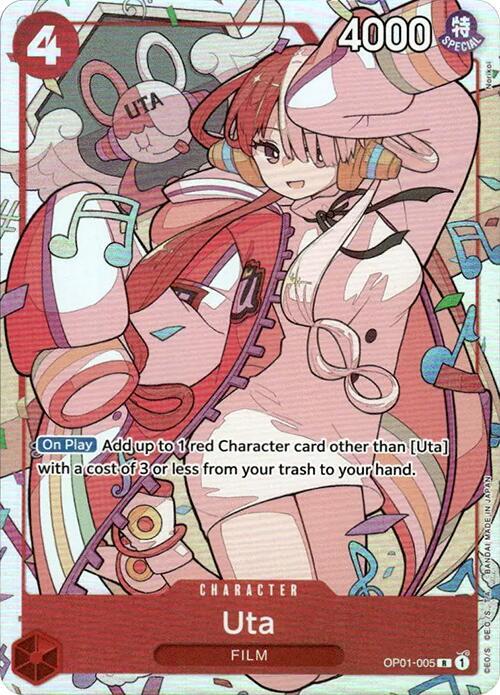 Uta - OP01-005 (Premium Card Collection -Uta-) - OP01-005 - Rare Foil (Inglés Foil NM)