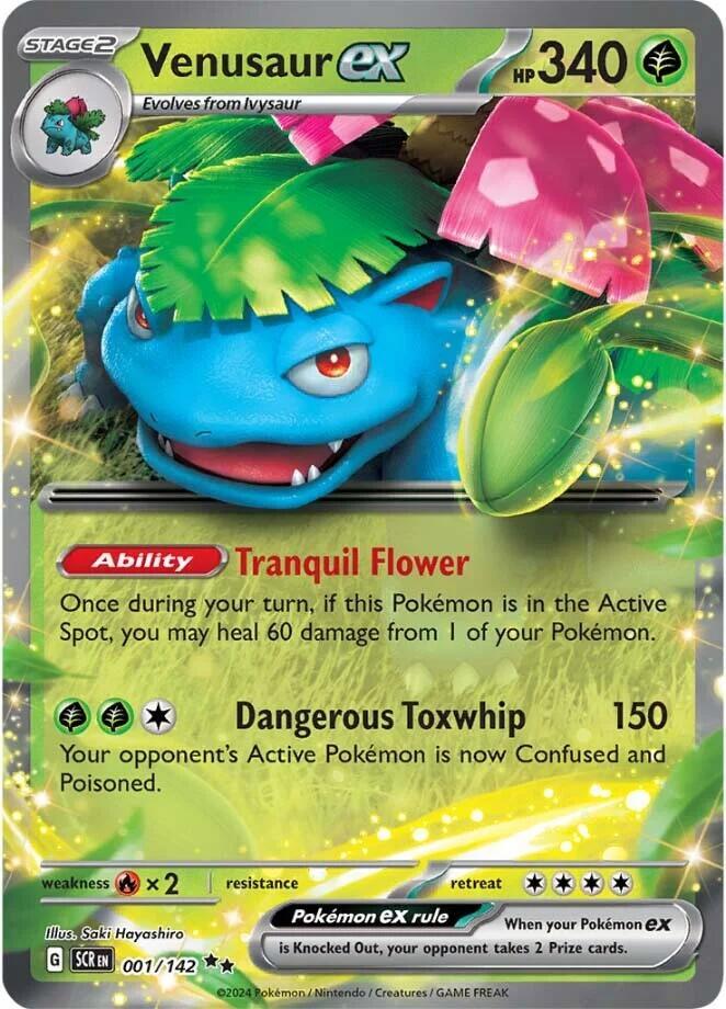 Venusaur ex - 001/142 - Double Rare (Inglés Foil NM)
