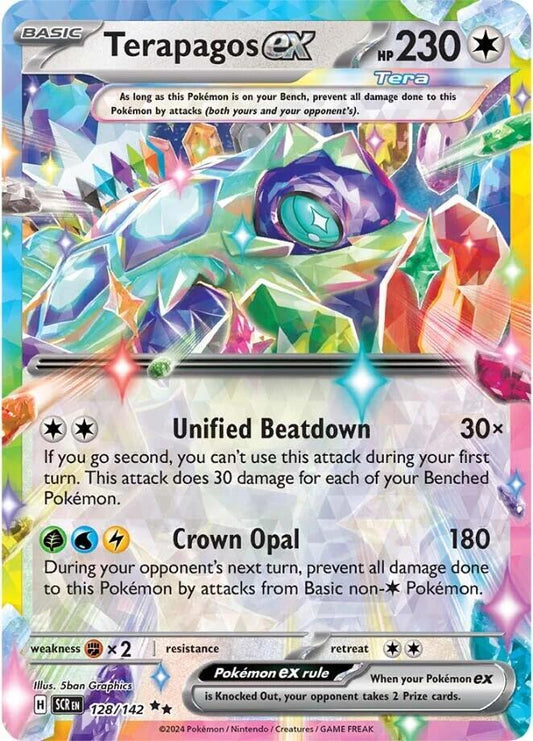 Terapagos ex - 128/142 - Double Rare (Inglés Foil NM)