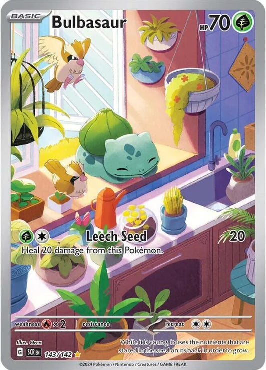 Bulbasaur - 143/142 - Illustration Rare (Inglés Foil NM)