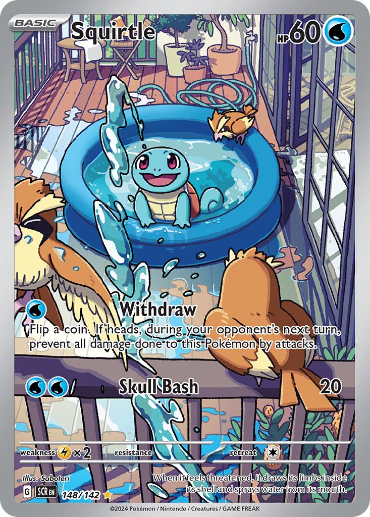 Squirtle - 148/142 - Illustration Rare (Español Foil NM)