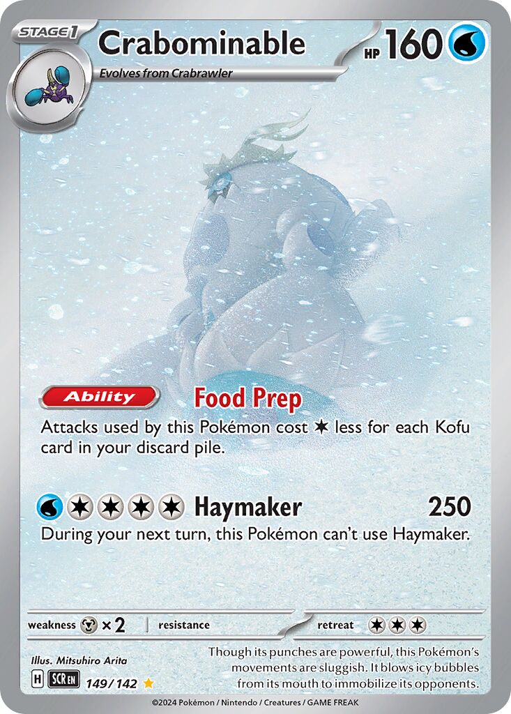 Crabominable - 149/142 - Illustration Rare (Español Foil NM)