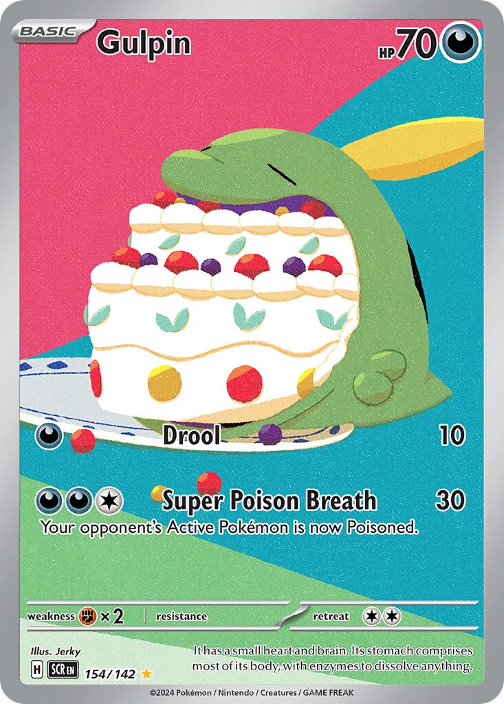 Gulpin - 154/142 - Illustration Rare (Inglés Foil NM)