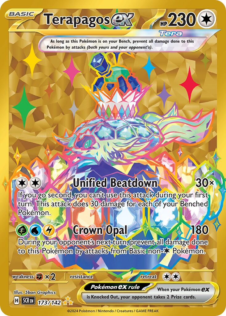 Terapagos ex - 173/142 - Hyper Rare (Inglés Foil NM)