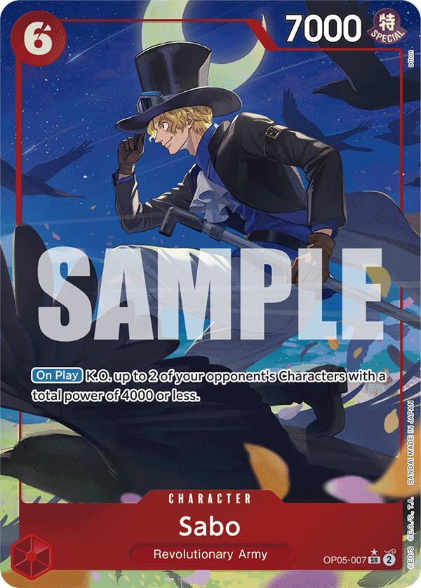 Sabo (OP05-007) (Alternate Art) - OP05-007 - Alternate Art Foil (Inglés Foil NM)