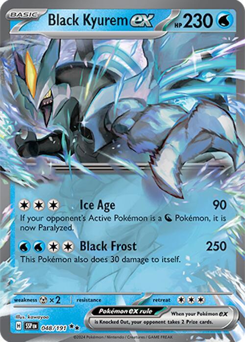 Black Kyurem ex - 048/191 - Double Rare (Inglés Foil NM)