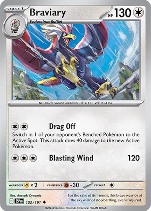 Braviary - 153/191 - Uncommon (Español NM)