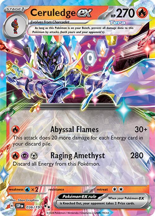 Ceruledge ex - 036/191 - Double Rare (Inglés Foil NM)