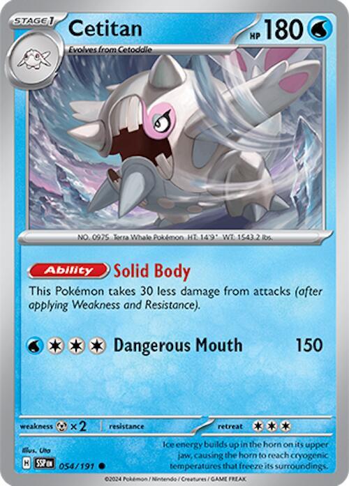 Cetitan - 054/191 - Common (Inglés Reverse Holo NM)