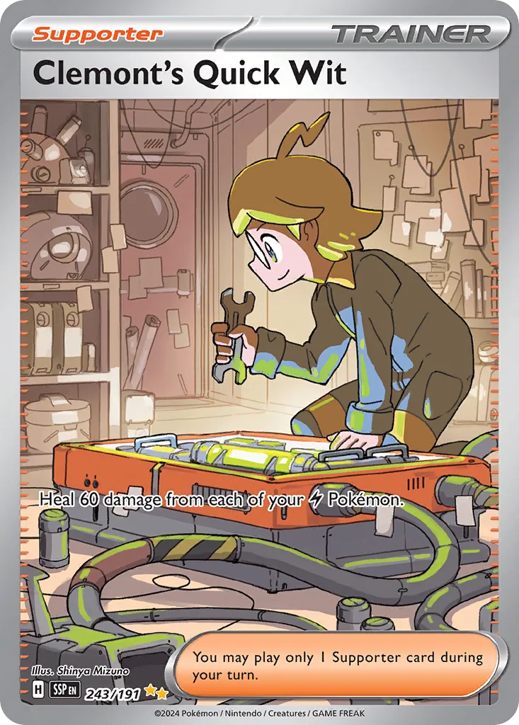 Clemont's Quick Wit - 243/191 - Special Illustration Rare (Inglés Foil NM)