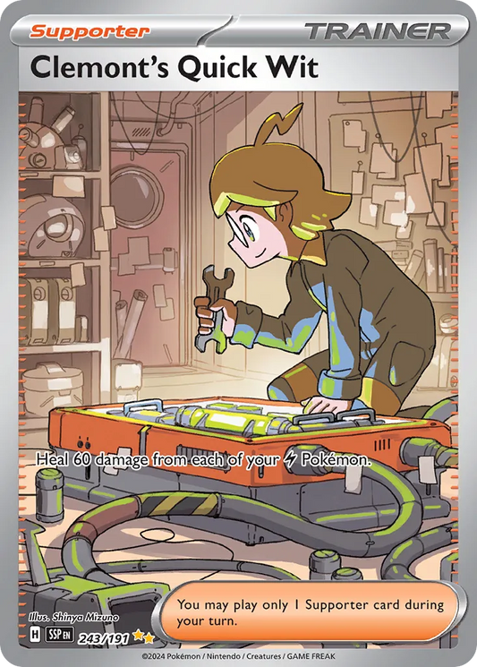 Clemont's Quick Wit - 243/191 - Special Illustration Rare (Inglés Foil NM)
