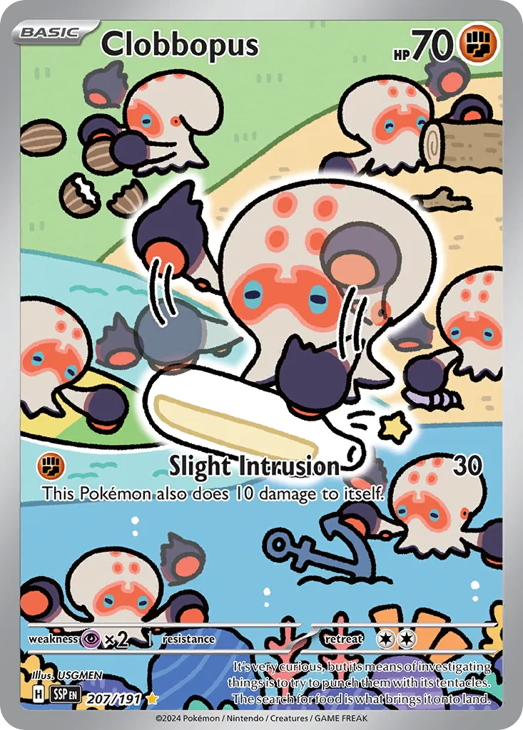 Clobbopus - 207/191 - Illustration Rare (Inglés Foil NM)