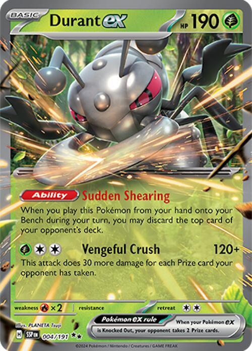 Durant ex - 004/191 - Double Rare (Inglés Foil NM)