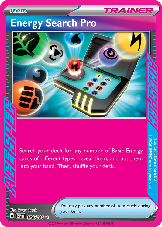 Energy Search Pro - 176/191 - ACE SPEC Rare (Español Foil NM)