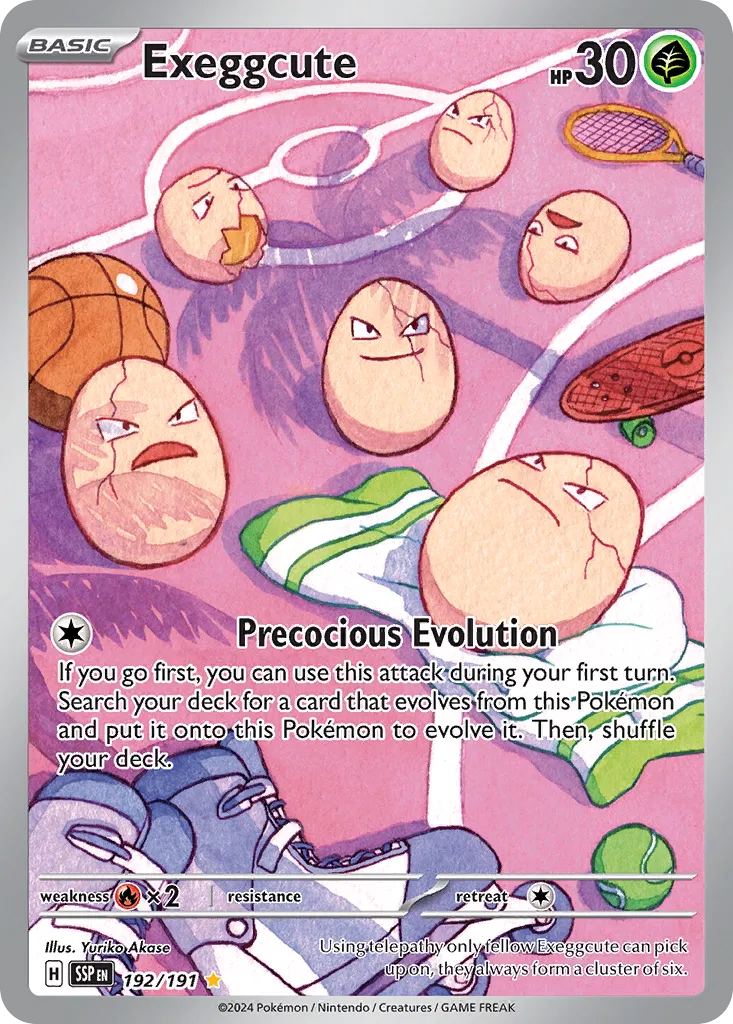 Exeggcute - 192/191 - Illustration Rare (Español Foil NM)