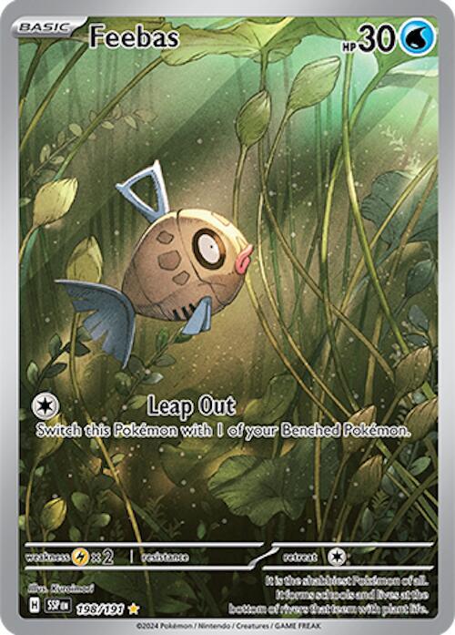Feebas - 198/191 - Illustration Rare (Inglés Foil NM)