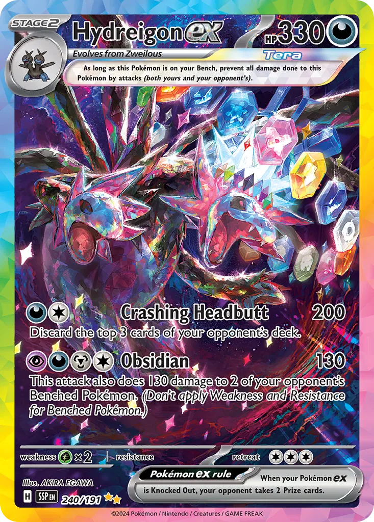 Hydreigon ex - 240/191 - Special Illustration Rare (Inglés Foil NM)