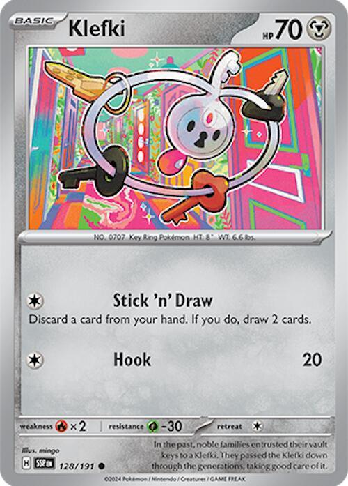 Klefki - 128/191 - Common (Inglés Reverse Holo NM)