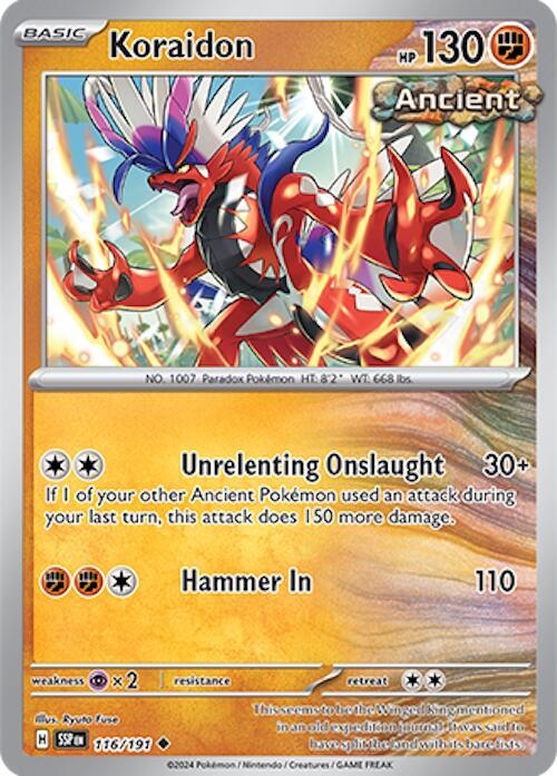 Koraidon - 116/191 - Uncommon (Inglés NM)