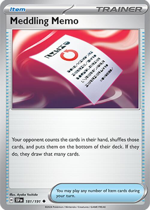 Meddling Memo - 181/191 - Uncommon (Español NM)