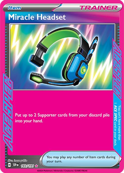 Miracle Headset - 183/191 - ACE SPEC Rare (Inglés Foil NM)