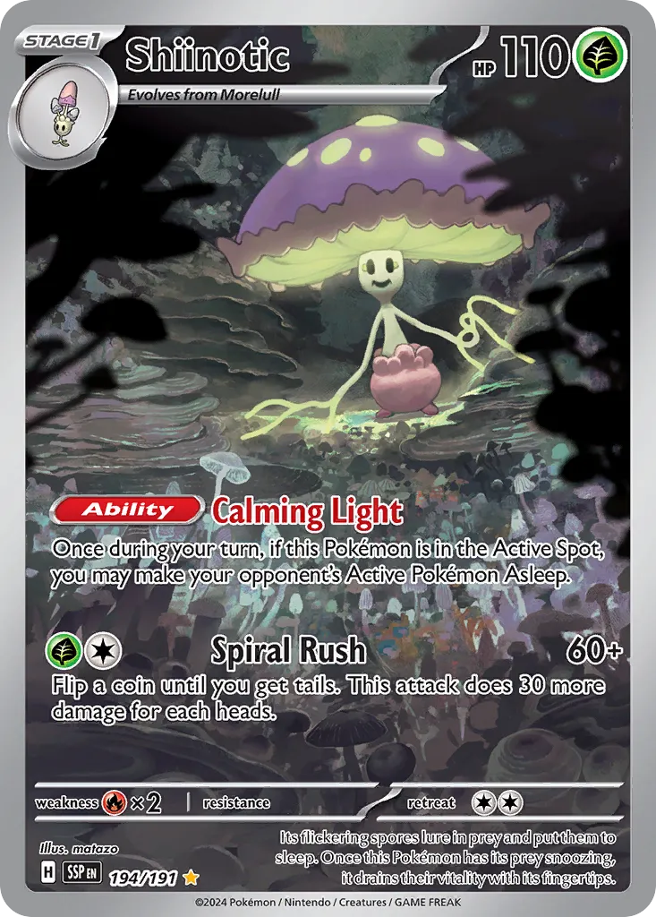 Shiinotic - 194/191 - Illustration Rare (Español Foil NM)