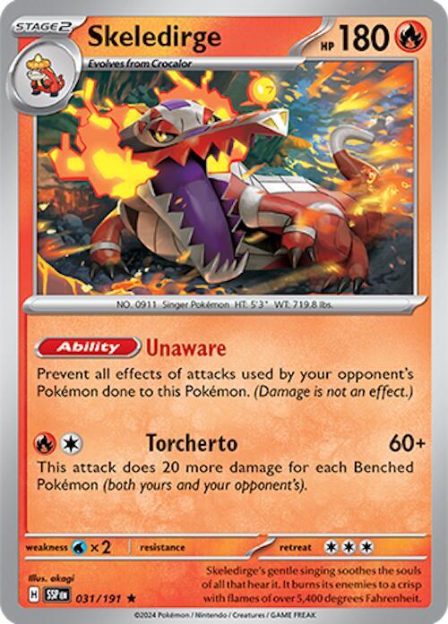 Skeledirge - 031/191 - Rare (Inglés Foil NM)