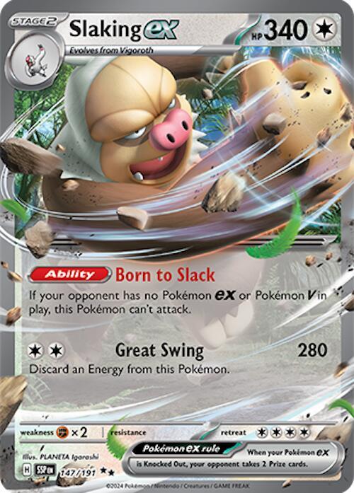Slaking ex - 147/191 - Double Rare (Inglés Foil NM)