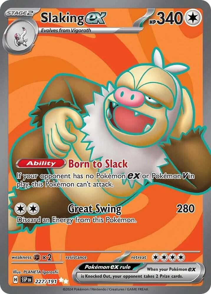 Slaking ex - 227/191 - Ultra Rare (Inglés Foil NM)