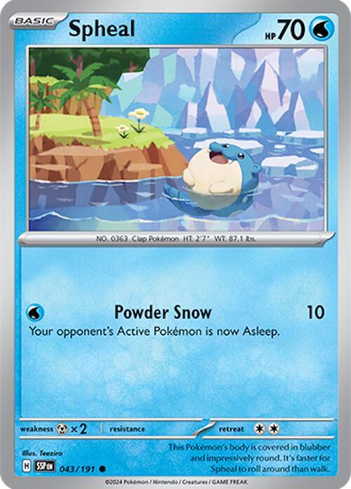 Spheal - 043/191 - Common (Español Reverse Holo NM)