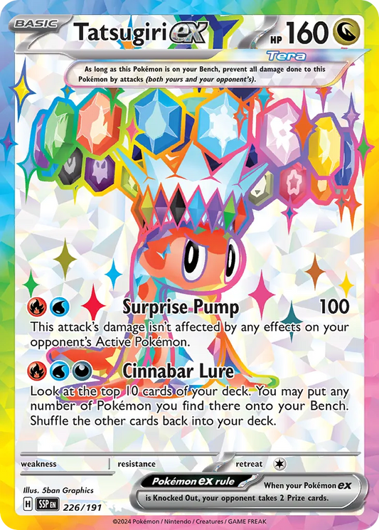 Tatsugiri ex - 226/191 - Ultra Rare (Inglés Foil NM)