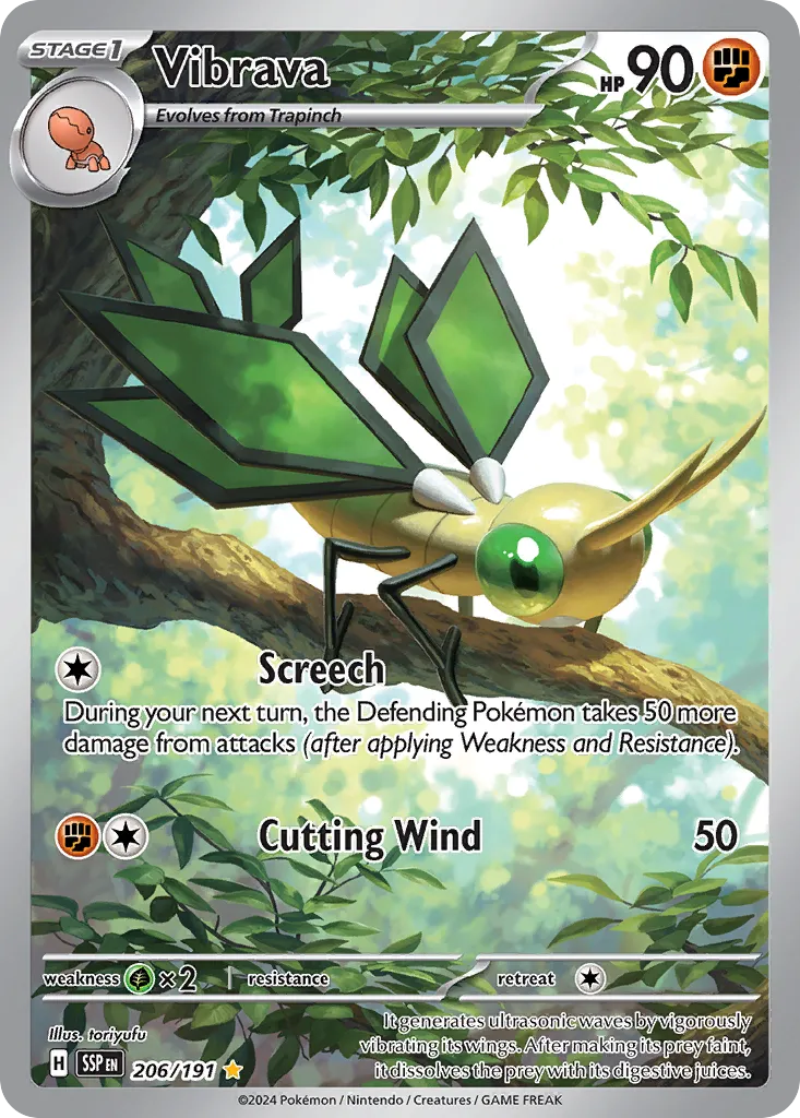 Vibrava - 206/191 - Illustration Rare (Inglés Foil NM)