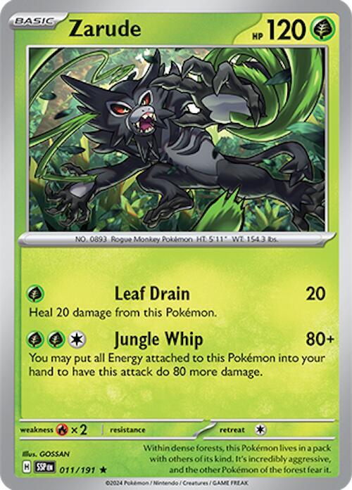 Zarude - 011/191 - Rare (Español Foil NM)